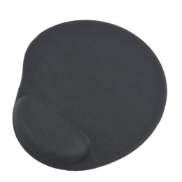 Gembird Gel mouse pad with wrist support Black, 240 x 220 x 4 mm