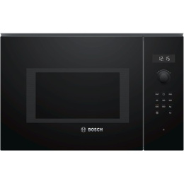Bosch Microwave Oven BFL554MB0	 31.5 L, Retractable, Rotary knob, Start button, Touch Control, 900 W, Black, Built-in, Defrost f
