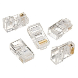 Cablexpert Wtyk modularny 8P8C do solidnego kabla LAN CAT5, UTP, 10 szt. w worku