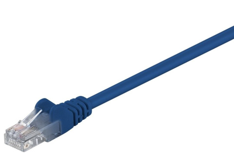 Goobay | CAT 5e | Network cable | Unshielded twisted pair (UTP) | Male | RJ-45 | Male | RJ-45 | Blue | 0.5 m