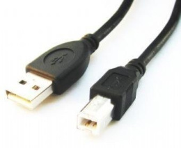 Cablexpert CCP-USB2-AMBM-6 1,8 m, czarny, kabel USB 2.0 A-wtyk B-wtyk