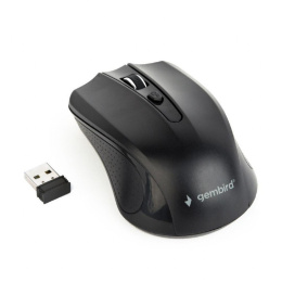 Gembird Mouse MUSW-4B-04 Standard, No, Black, Wireless, No,
