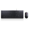 Lenovo | Black | Essential | Essential Wired Keyboard and Mouse Combo - Russian | Keyboard and Mouse Set | Wired | RU | Black