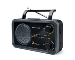 Muse 2-bands portable radio M-06DS Grey, AUX in