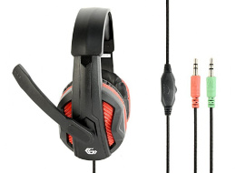 Gembird Gaming headset, 3.5 mm plug, GHS-03, Black, Built-in microp