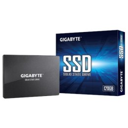 Gigabyte GP-GSTFS31120GNTD 120 GB, interfejs SSD SATA, prędkość zapisu 380 MB/s, prędkość odczytu 500 MB/s.