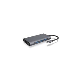 Icy Box IB-DK4040-CPD USB Type-C™ DockingStation z dwoma interfejsami wideo.