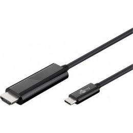 Goobay USB-C HDMI adapter kabel (4k 60 Hz) HDMI adapter, 1,8 m, Czarny