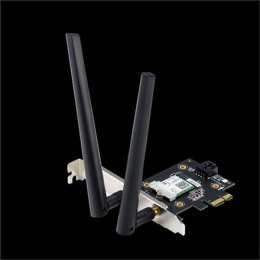 ASUS PCE-AX3000 (802.11ax) AX3000 Dual-Band PCIe Wi-Fi 6 Asus 2 external antennas Bluetooth 5.0, WPA3 network security, OFDMA 