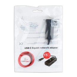 Cablexpert USB-C Gigabit network adapter, Black